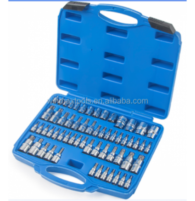 Professional 60pcs Master Star Socket Set Tool Bit Kit Tamper Proof--s2